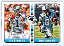 2012 Topps Magic #CC-NS Cam Newton / Steve Smith Sr. card, Carolina Panthers