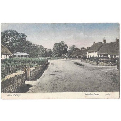 ETAL Village, Northumberland Postkarte von Valentine unbenutzt