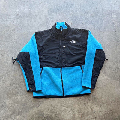 Vintage 90s The North Face Denali Fleece Jacket Size Large - blue/black