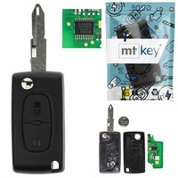 Klapp Funk SchlüSsel 2 Tasten ID46 434MHZ NE73 FüR Citroen C-Crosser 07-13