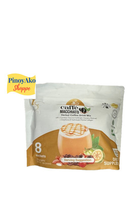 Luxe Slim Caffe Macchiato with Sweet Stevia. 8 sachets. New Packaging