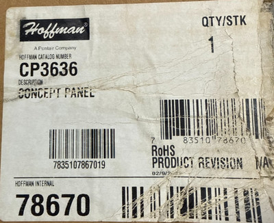 NEW: HOFFMAN SUBPANEL CP3636