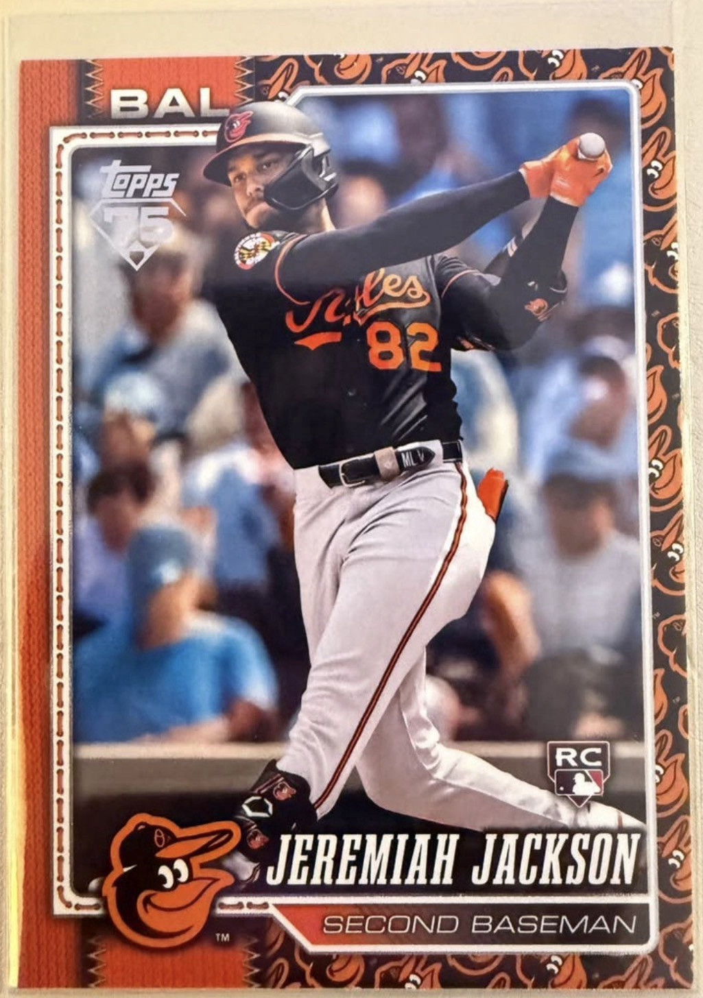 Topps 2026 Series 1 SP Jeremiah Jackson Rookie Team Color Border #277 Orioles