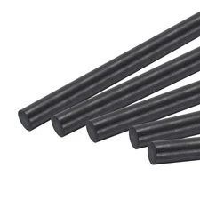 Carbon Fiber Rod Pole, 10mm x 100mm for RC Car Plane, Pack of 5