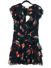 Ulla Johnson Zina Silk Mini Dress Black Size 4 New $1722