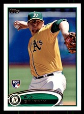 2012 Topps Update #US34 A.J. Griffin Oakland Athletics