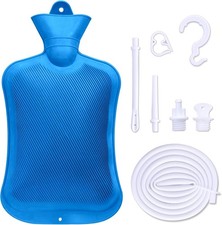 Coffee Enema Douche Bag Combination Kit Men Women 5ft PVC Hose 2L Capacity Blue
