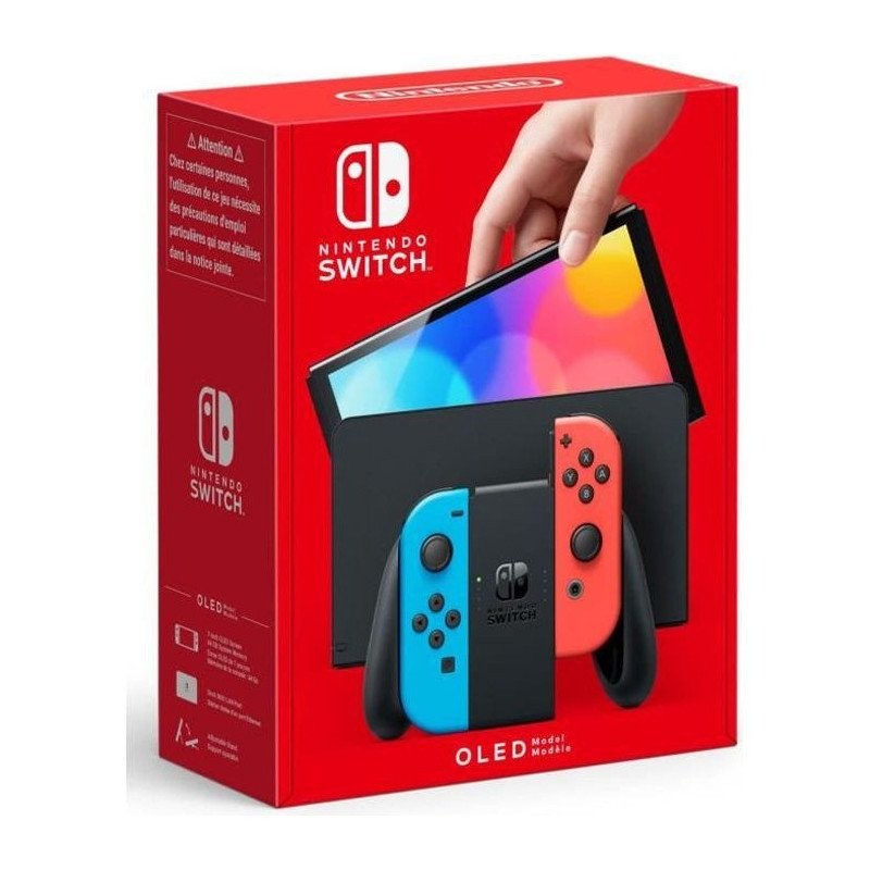 Nintendo Switch OLED avec stockage 64 Go et port Ethernet pour le jeu en ligne