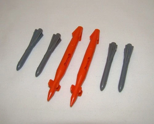 G.I. JOE (1986) DEVIL FISH ~ MISSILES ~ SET TORPEDOES HASBRO PARTS LOT GI JOE