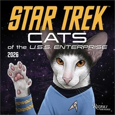 Star Trek: Cats 2026 Wall Calendar (Calendar)