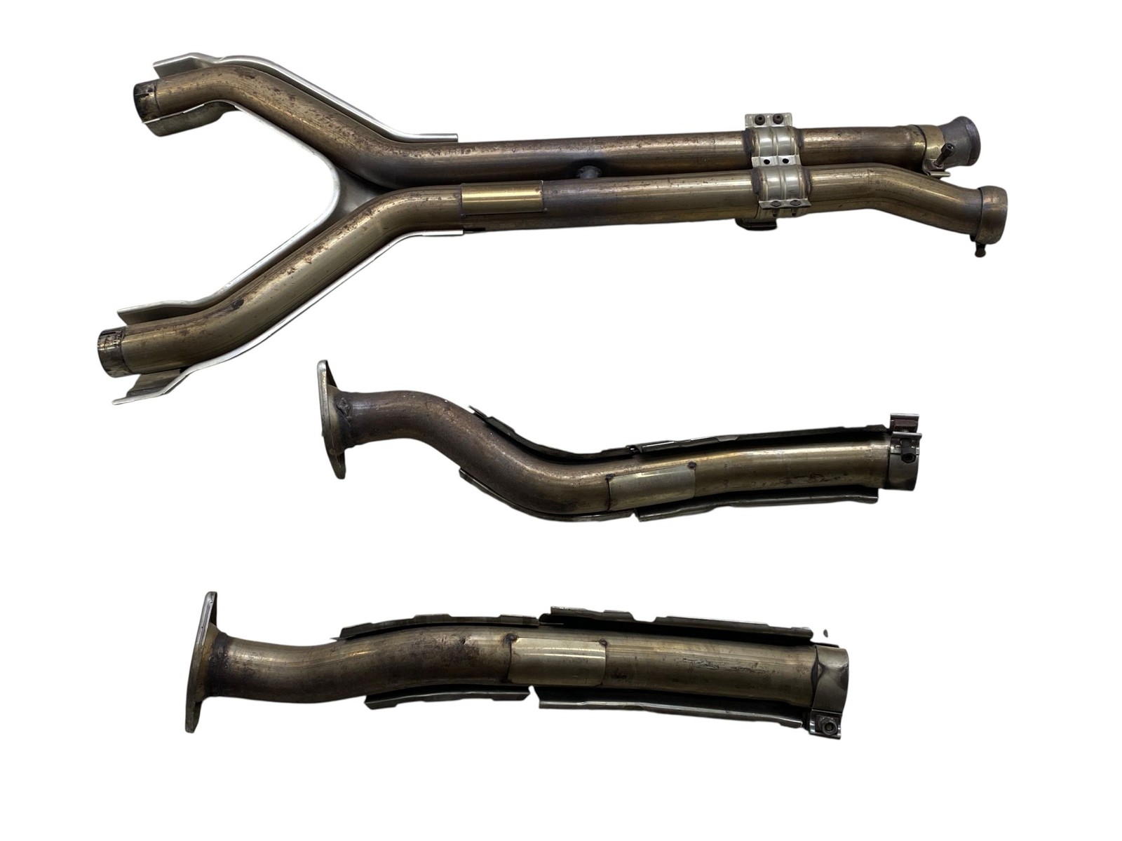 2006-2016 Aston Martin Vantage Oem 4.3L EXHAUST MUFFLER END TAIL PIPE W/ PIPES