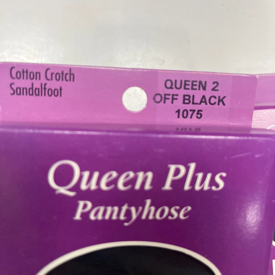 批量 4 件 Fruit of The Loom 尺寸 Queen 2X 控制上衣连裤袜 黑色 海军蓝 象牙色 — 第 3/4 张图片