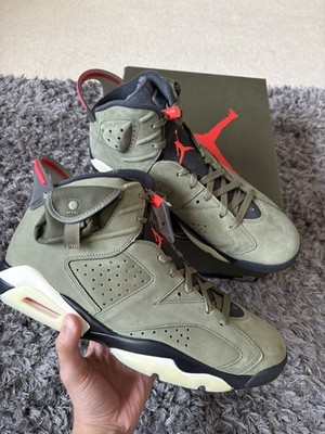 Air Jordan 6 Retro SP Travis Scott X Med Olive/CACTUS JACK UK 13 (CN1084-200)