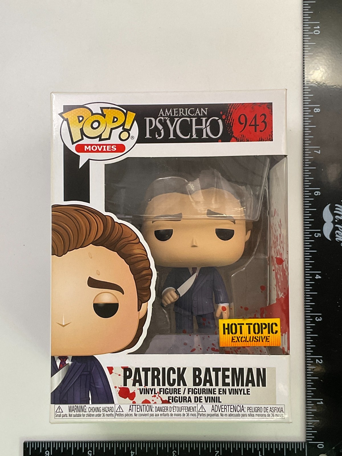 En Oferta Funko Pop! Películas: Patrick Bateman #943 Hot Topic Exclusivo + Protector -Cn A4