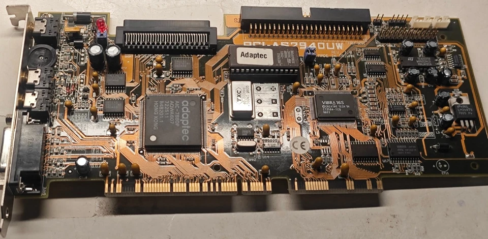 Rare MediaBus ASUS PCI-AS2940UW (Adaptec AIC-7880P + Sound Blaster Vibra 16) - Image 2 of 4