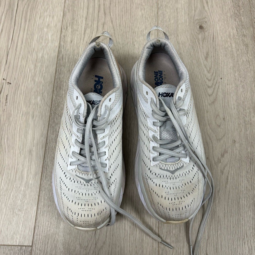 Hoka One One Arahi 4 Women's Running Shoes Nimbus Cloud / Lunar Rock Size 8 thumbnail 2