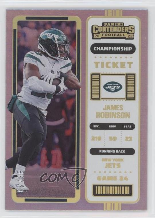 2022 Panini Contenders Championship Ticket 81/99 James Robinson #53 0xe0