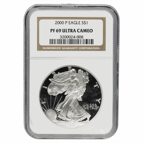 2000P American Silver Eagle 1 Oz NGC Proof PF 69 Ultra Cameo