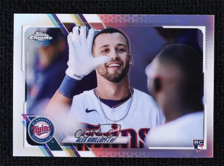 2021 Topps Chrome Image Variation SP (White Jersey Smiling) Alex Kirilloff 0lj0