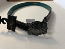 CatchFly Girls Teal and Brown Western Belt Size L New