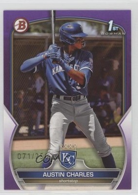 2023 Bowman Prospects Purple 71/250 Austin Charles #BP-17 5k5