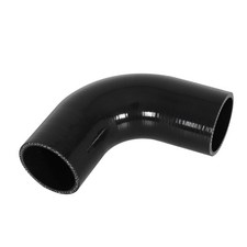 2 inch 51mm 90 Degree Elbow Silicone Hose Pipe Intercooler Coupler Turbo Black