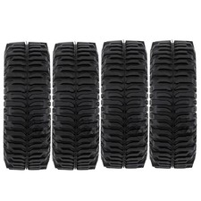 2 Pair 20mm Width 1.0" Rubber Wheel Tires Tyres For Axial SCX24 1/24 RC Car