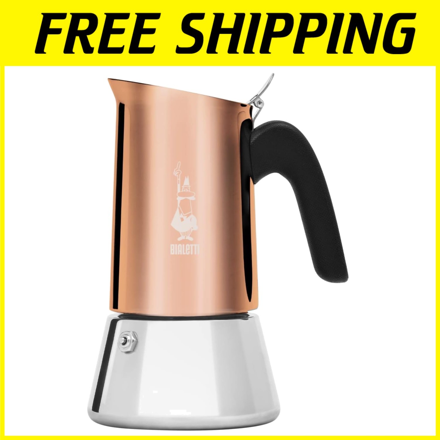Venus Stovetop Coffee Maker, Induction Compatible, 4 Cups