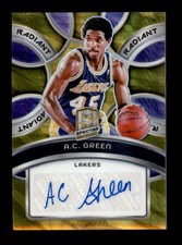 A.C. GREEN 2023/24 PANINI SPECTRA RARE RADIANT GOLD AUTOGRAPH AUTO #3/3 BG1162