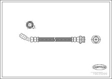 Bremsschlauch CORTECO 19035051 für K11 NISSAN MICRA 2 16V HK11 AK11