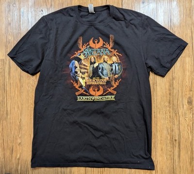 Santana and Earth Wind & Fire Tour 2022 Tshirt Size Large B34