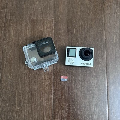 GoPro HERO4 Silver Action Camera Waterproof Touch Screen Case Micro SD Tested