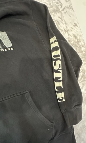 Fashion Nova Hoodie Men’s Black Sweatshirt XL Hustle Benjamins Pullover - Picture 4 of 10