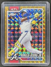 2026 Topps Chrome Ronald Acuna Jr. Gold Geometric Refractor #/50 Braves
