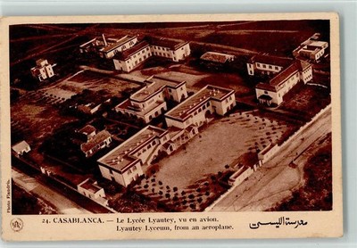 11097472 - Casablanca Le Lycée vu en avion Lyautey Lyceum from an aeroplane