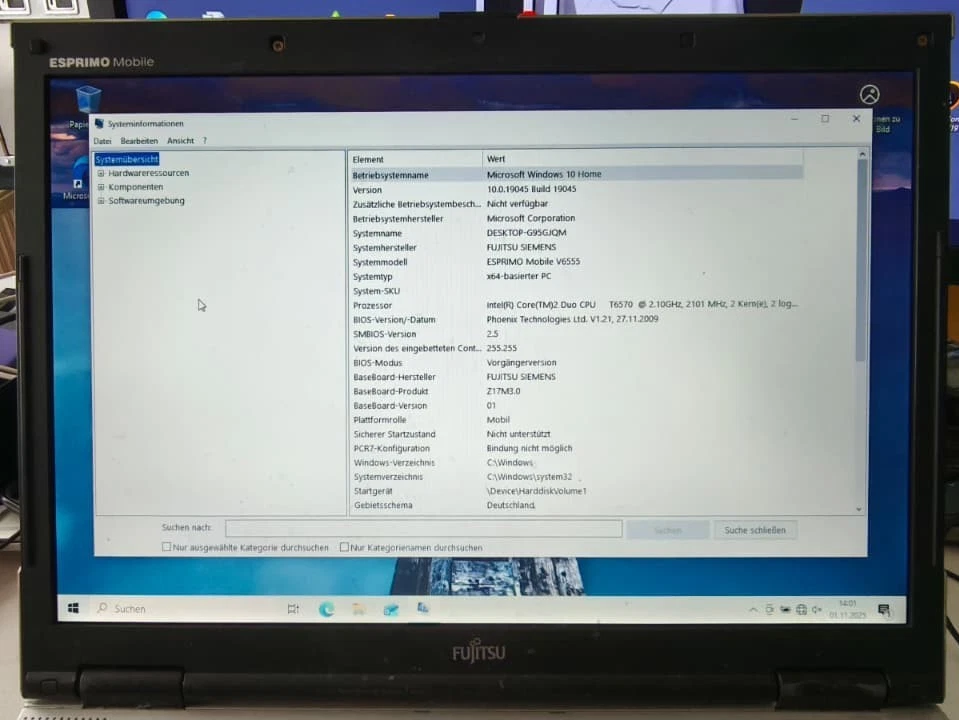 Fujitsu Esprimo Mobile V6555 Z17M 3.0 Hard Rock Cafe - Bild 2 von 4