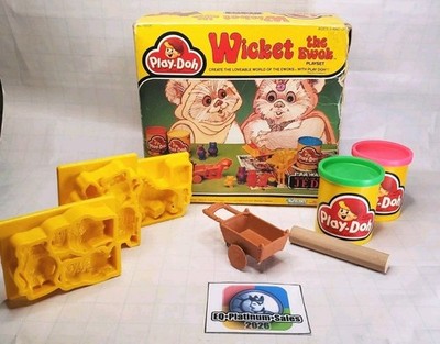 Vintage 1983 Wicket the Ewok Play-Doh Set - Star Wars Return of the Jedi Playdoh