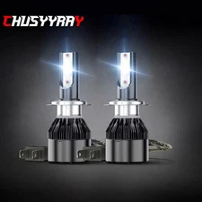 2x H7 Super Bright LED Headlight Bulbs 60000LM Kit High Low Beam 6500K White