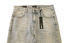 Fashion Nova Mens Jeans On The Edge Slim Flare Light Wash Distressed 34 New Men — photo 4