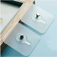 10X Wall Hanging Seamless Nails Screw Stickers Punch-Free Hooks Photoes DIY