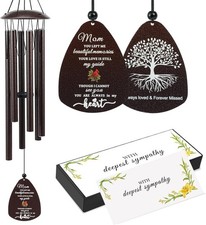 Cardinal Memorial Wind Chimes for Loss of Mother 32" Large Sympathy Windchimes f