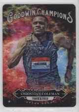 2020 Goodwin Champions Splash of Color 3-D Lenticular Christian Coleman #121 ow3