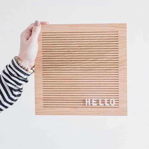 Felt Letter Board DIY Message Board Wood Frame Changeable Message Board Wooden - Picture 3 of 7