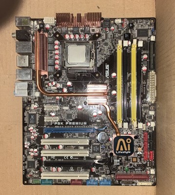 ASUS P5K Premium/WiFi-AP + Intel Core2 Quad Q6700, 8GB RAM, Slotblech