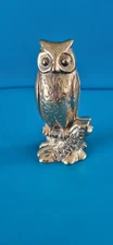 Vintage AC Williams Brass Owl - "Be Wise Save Money"