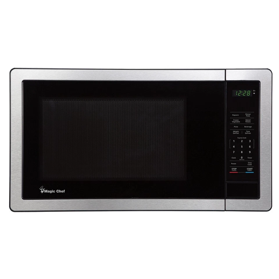 MAGIC CHEF MC110MST 1.1 Cu Ft 1000 Watt Microwave Ss - Image 3 of 4