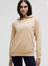Lululemon Women s All Yours Hoodie Sz 12 Terry Sweatshirt Beach Wood Neutral NWT