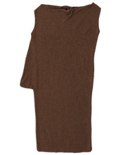 Gucci Womens Shift Dress UK 12 Medium Brown Cashmere SM21