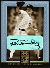Ron Guidry 2005 Donruss Greats Signatures Gold HoloFoil Auto #74 Yankees 🔥