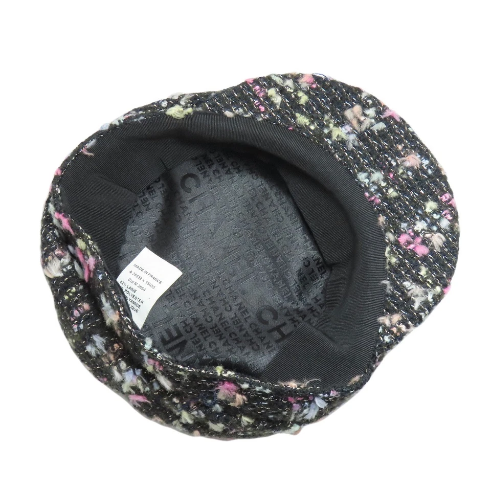 CHANEL Casquette Sombrero Tweed Damas [Usado] Foto 4 de 4